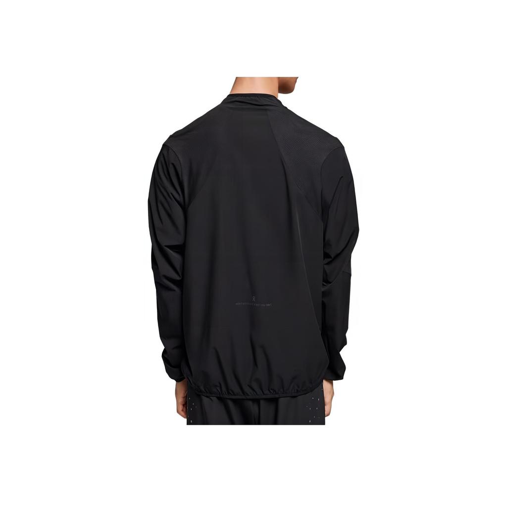 On Solid Color Stand Collar Zipper Lg Sleeve Jacket Men jackets Black 1UE10070553