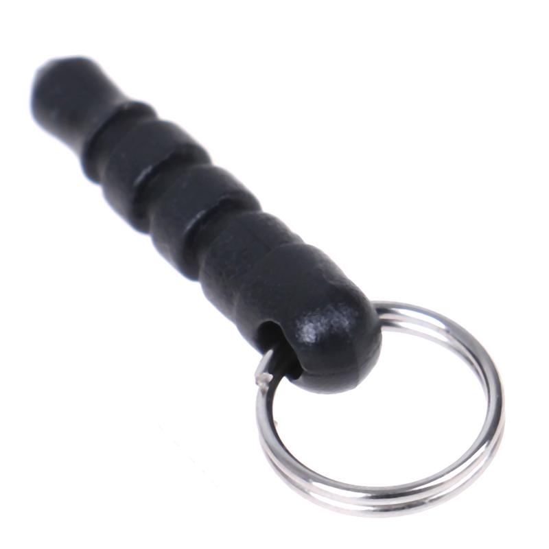 50 Pz 3,5 Mm Universale Nero Spina Cuffie Auricolari per Telefono con Anello Forato