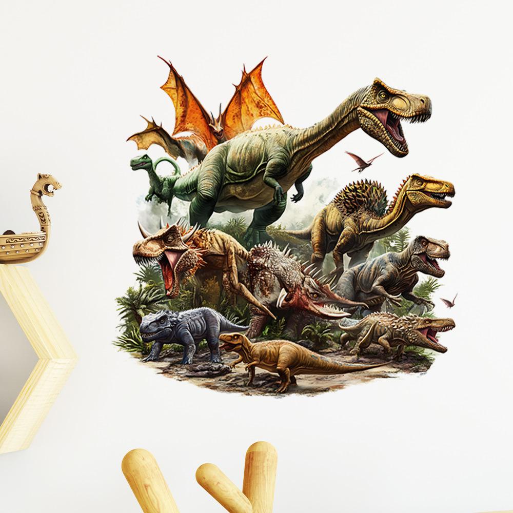 Creative Jurassic Dinosaur Wall Sticker Graffiti Decor for Kids Room Living Room Home Art