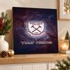 West Ham United FC Benutzerdefinierter Name Text 5D Diamantmalerei Set DIY Vollbohrer Diamantkunst Dekoration