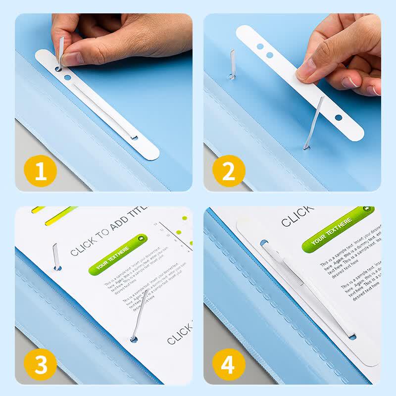 Jin De Li A4 2-Hole Plastic File Binding Strips