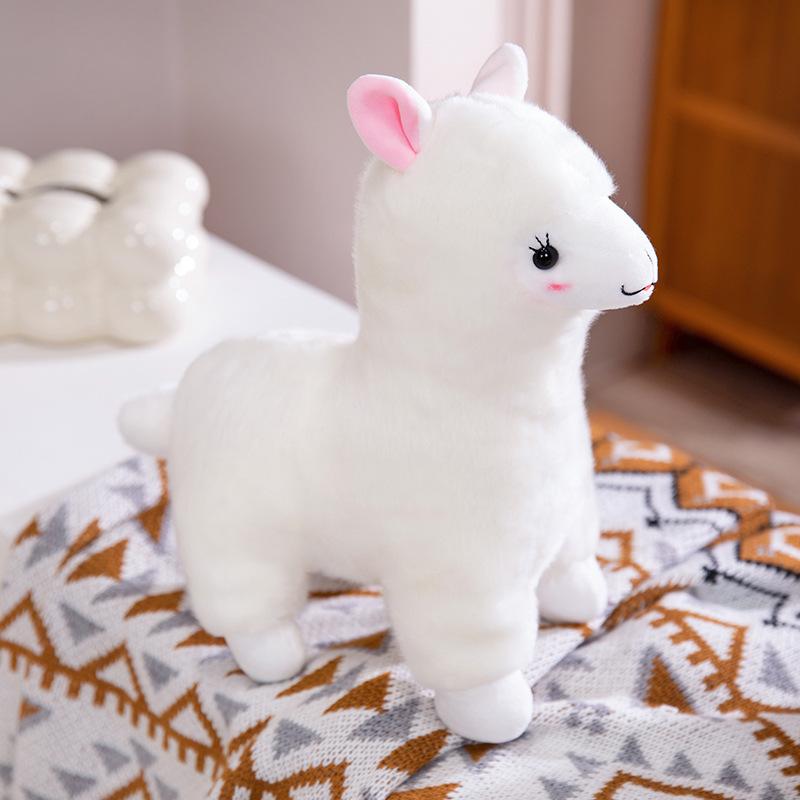 Cute Alpaca Doll Sleeping Pillow Plush Toy Rag Doll Pressing Bed Doll Wedding Birthday Gift Girl