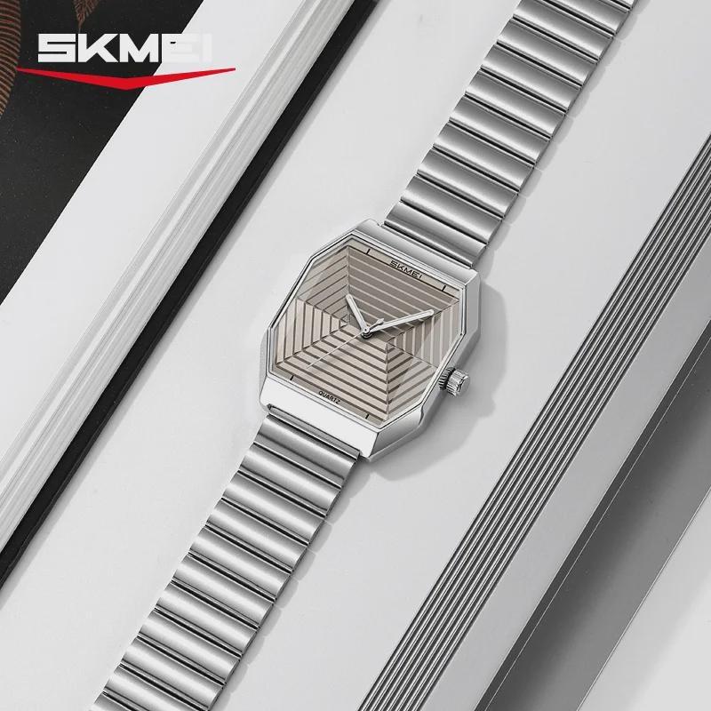 Fashion Quartz Watch Unique Design Stainless Steel Men's Wristwatches Business Watches for Men