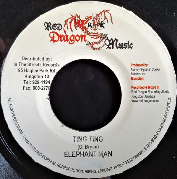 7inch Record ELEPHANT MAN - Ting Ting NONE Red Dragon Musi 2004 Jamaica Reggae, Ska & Dub Used