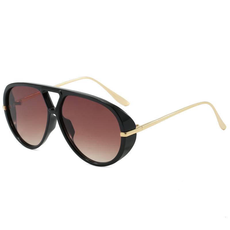 ins wind sunglasses, hip hop sunglasses, large frame pilot-style concave sunglasses, retro street shot-Z