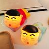1 Piece  Crayon Shin-Chan Pat On The Head Lamp Toy With Light Ornament Anime Figure Model Small Night Light Toys