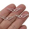30Pcs Silver Plated Angel Wings Charm Connectors For Jewelry Making Bracelet Diy Craft Necklace Accessories 30X7Mm
