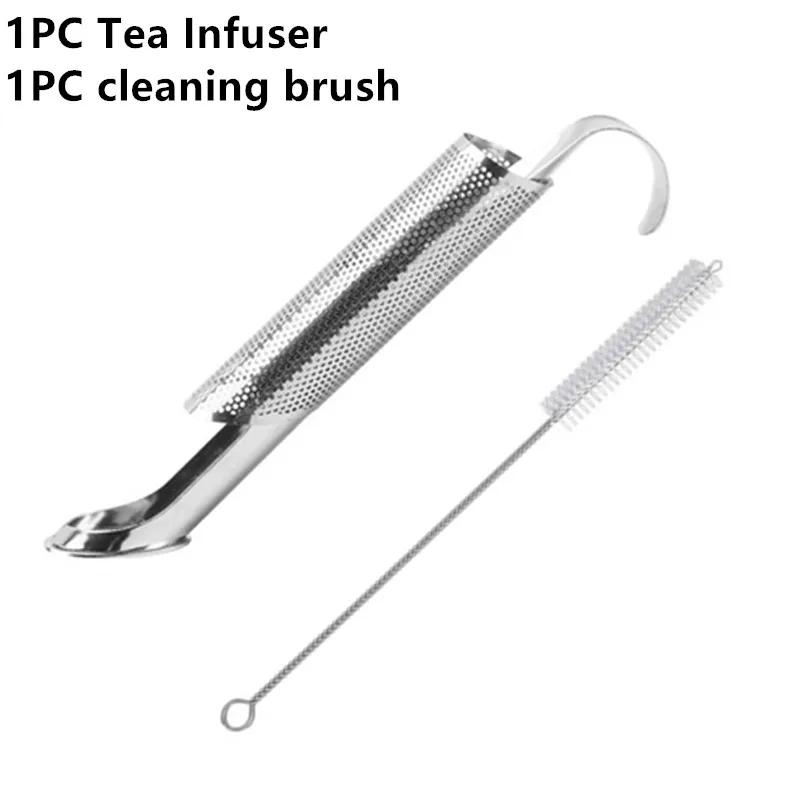 Tea Diffuser Tea Stick Strainer Hook Handle Tea Infuser Tea Infuser Pipe Hook Handle Fine Diffuser Pipe Holes Coffee