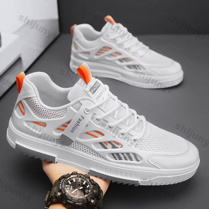 Fashion Men Shoes 2025 Spring Autumn New Fashion Breathable Mesh Non Slip Platform Sneakers Comfort Height Increase Sewing Casual Shoes