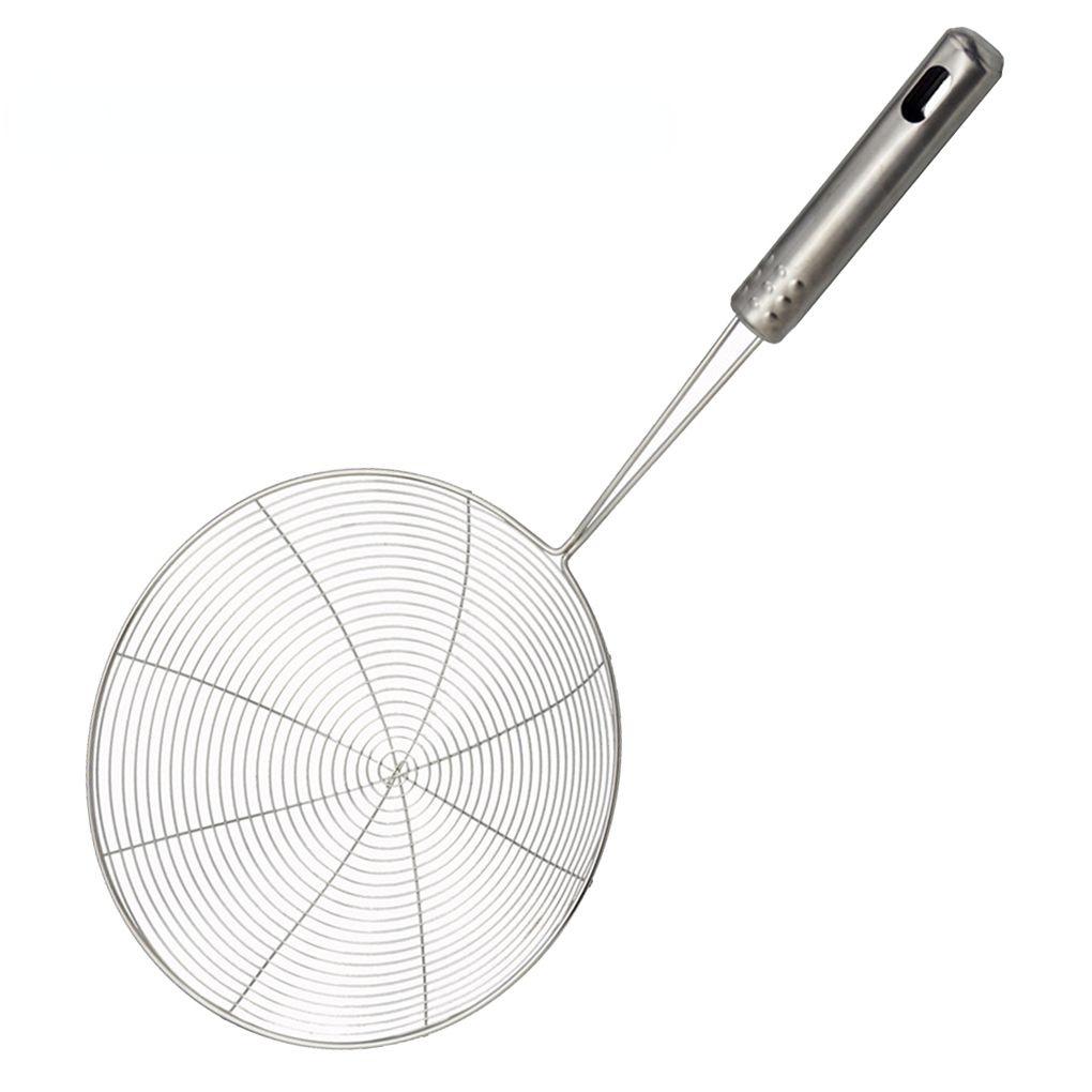 Solid Spider Strainer Skimmer Ladle Stainless Steel Kitchen Utensil Tool French Fries Fish Frying Utensil