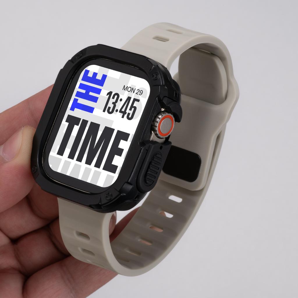 Case+Strap For Apple Watch Ultra 3/2 49mm 40/41 44/45 46mm Protective Cover Silicone Band For Iwatch Series 11 10 9 8 7 6 5 SE3