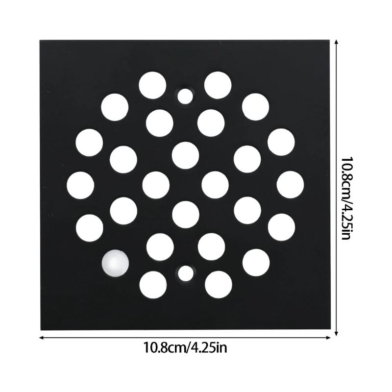 Square Floor Drain Cover Stainless Steels Anti-Blocking Easy Cleaning Drain Filter Cover For Hair Trap Easy To Install