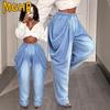 Pantaloni e capris con stampa tinta unita casual alla moda da donna