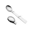 304 stainless steel folding spoon creative three folding spoon outdoor travel eating spoon camping spoon portable tableware