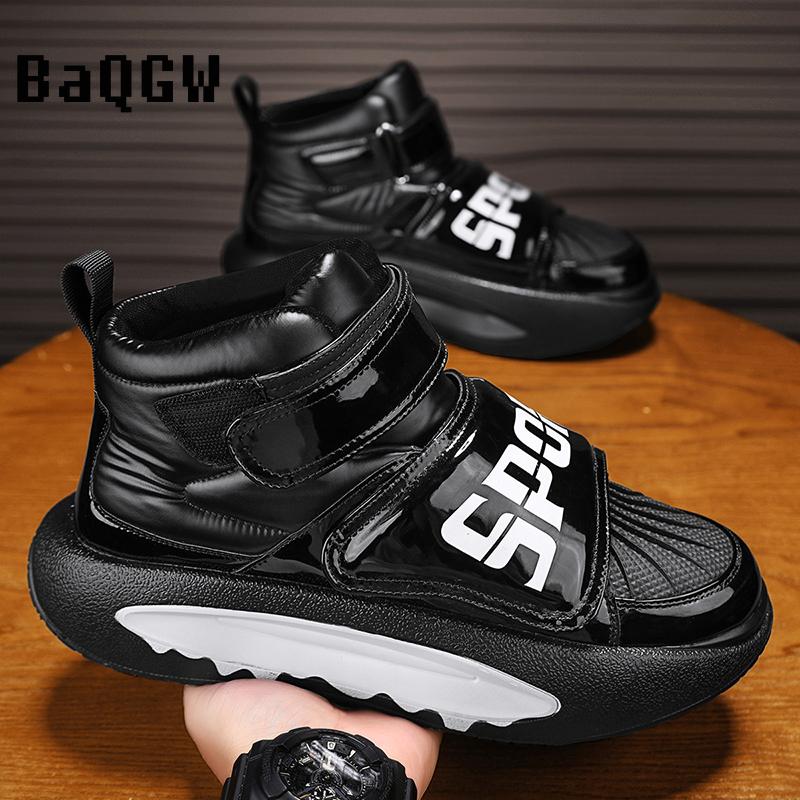 Autum Designer Snow Boots Men Winter Thick Sole Comfortable Cotton Sports Shoes Waterproof Anti Slip Outdoor Casual Shoes Flats