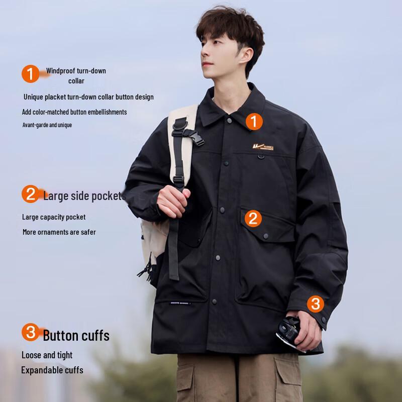 Warrior Men's Water-Repellent Casual Windproof Jacket
