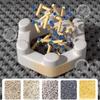 Anti-Slip Double Layer Cat Litter Mat Large Pet Cleaning Mat Durable Cat Scratch Pad  for Home