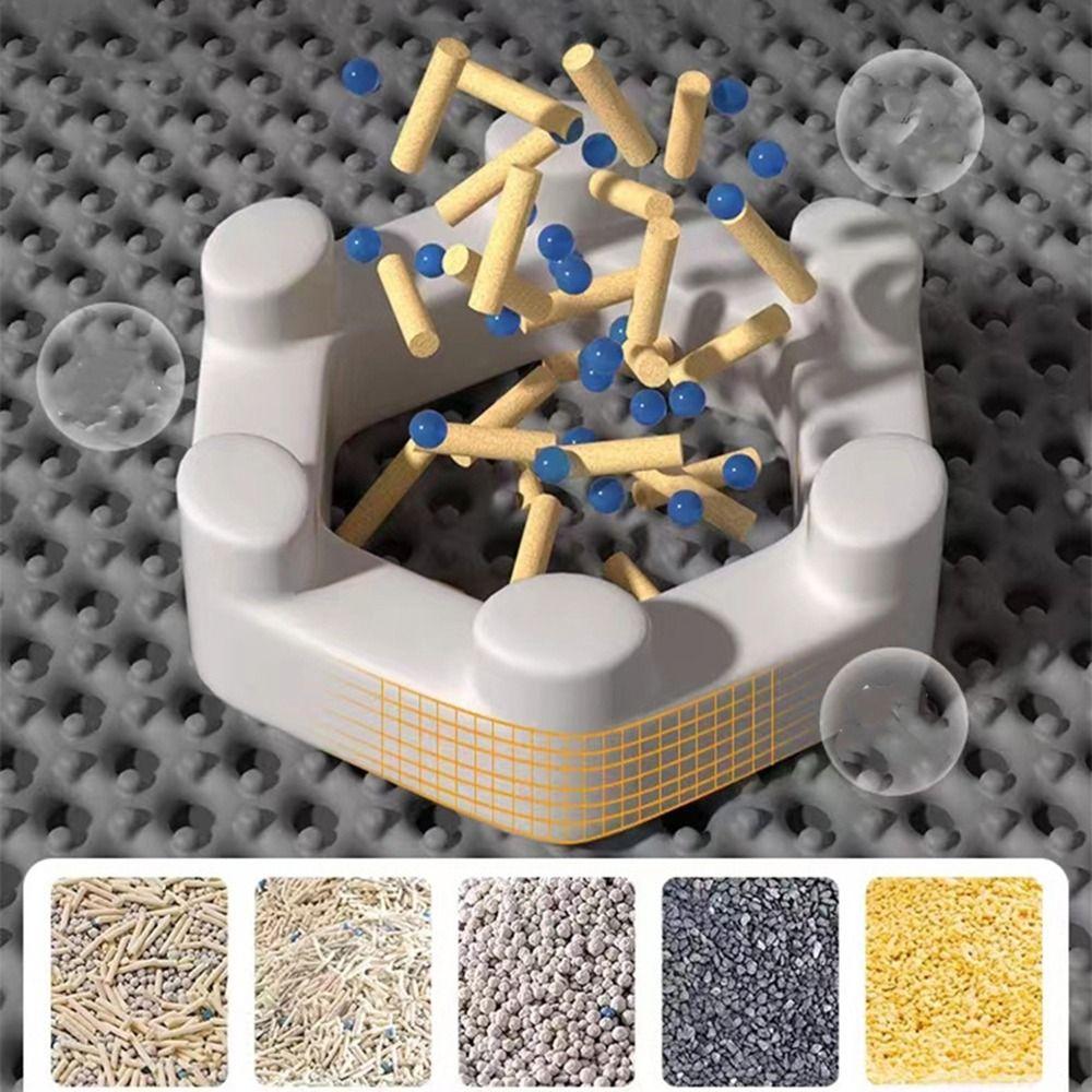 Anti-Slip Double Layer Cat Litter Mat Large Pet Cleaning Mat Durable Cat Scratch Pad  for Home