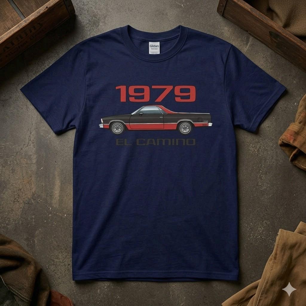 НОВЫЙ! 1978-87 El Camino Винтажный Автомобиль Футболка Подарок для Гаража Бесплатная Доставка L