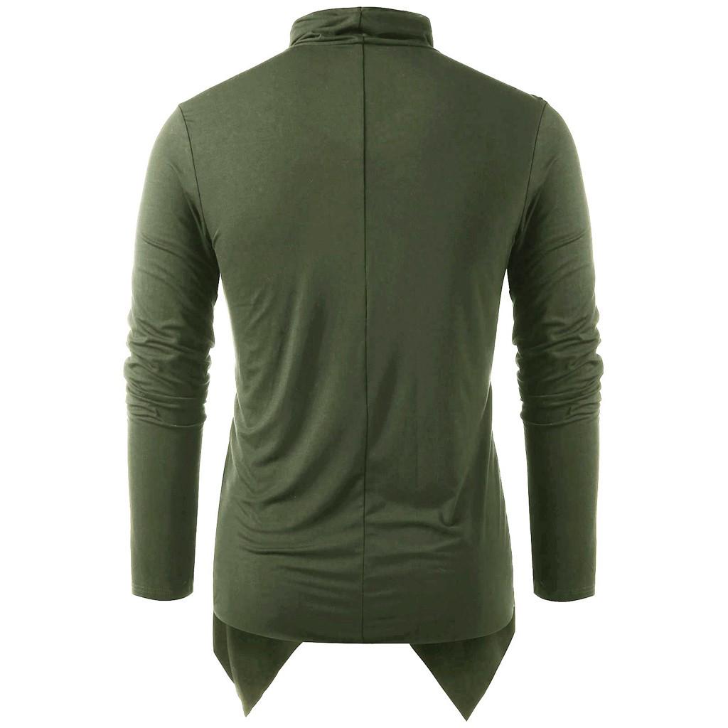 Herren Frühling Winter Vintage Einfarbig Knopf Langarm O-Ausschnitt Oberteile Blusen T-Shirt