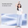 Girls' Breathable Lightweight Draped Wide-Leg Long Pants