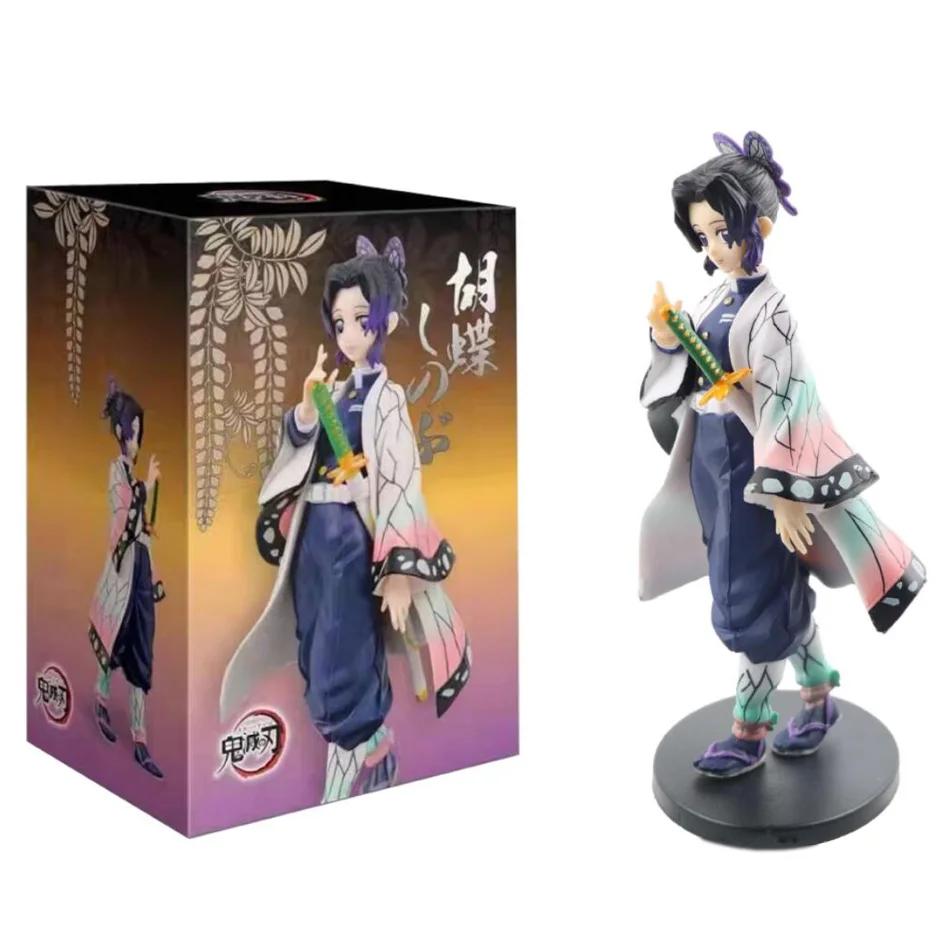 Anime Demon Slayer Kimetsu no Yaiba Figura Kamado Tanjirou Figura de Ação Agatsuma Zenitsu Nezuko Guerreiro Modelo de PVC Brinquedos