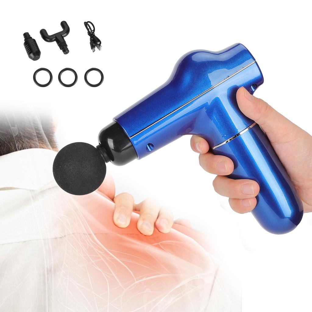 Mini Muscle Stimulator Body Relaxation Portable Muscle Massager Equipment with 3 Gears(Blue
