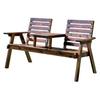 Solid Wood Outdoor Folding Bench Chair for Garden, Courtyard, or Balcony