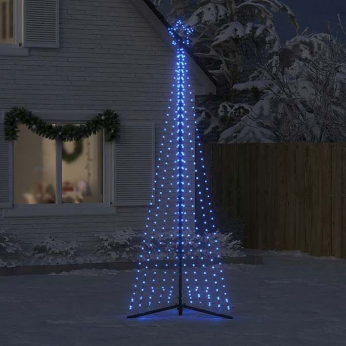 VidaXL Sapin de Noël à LED 495 LED bleu 300,5 cm, lumière de Noël, lumière de Noël LED, lumière de Noël extérieure, lumière 4016438