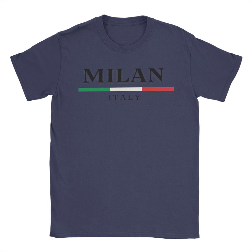 Milan Italy  TShirt  Harajuku TShirts Short Sleeve Streetwear Tshirt Summer Cotton Plus Size XL Top Tees