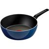 T Fal 26cm Deep Frying Pan Blue D53385