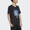 Adidas Neo Fun Print Sports Crew Neck T-Shirt Men Tops Black GM2340