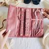 Lace Up Jewelry Storage Bag Bracelet Necklace Velvet Jewelry Holder  Travel