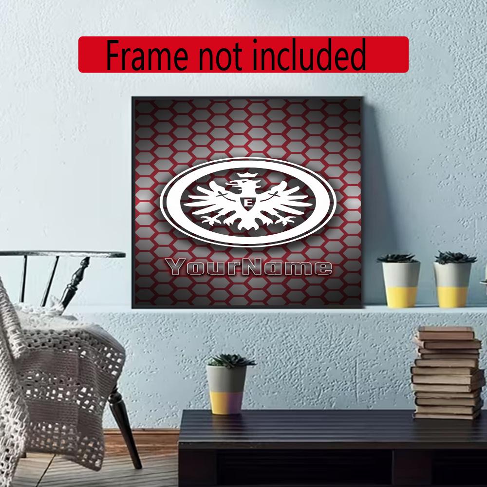 Eintracht Frankfurt Personalized Name Diamond Paintings Mosaic Wall Round Diamond Art Painting Kits Embroidery Crystal Accessories Frameless