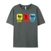 Autism Awareness Elements Periodic Tshirts Man Cotton TShirts Homme Camisas Classic Fashion Clothing