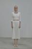 Mausolleum Hourglass Long Skirt - Ivory