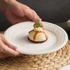 High-End Western Food Plate, Kiln-Changed Ceramic Tableware, Restaurant Retro Dish Plate, Ritual Deep Plate, Home Breakfast Plate