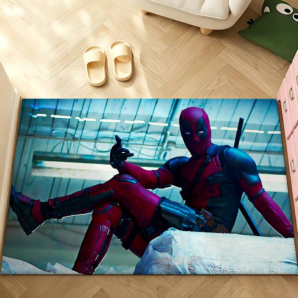 Cute-D-deadpool-S Carpet Bathroom Anti-slip Mat Door Mat Home Decoration Mat Entrance Door Mat Scratch-resistant Door Mat
