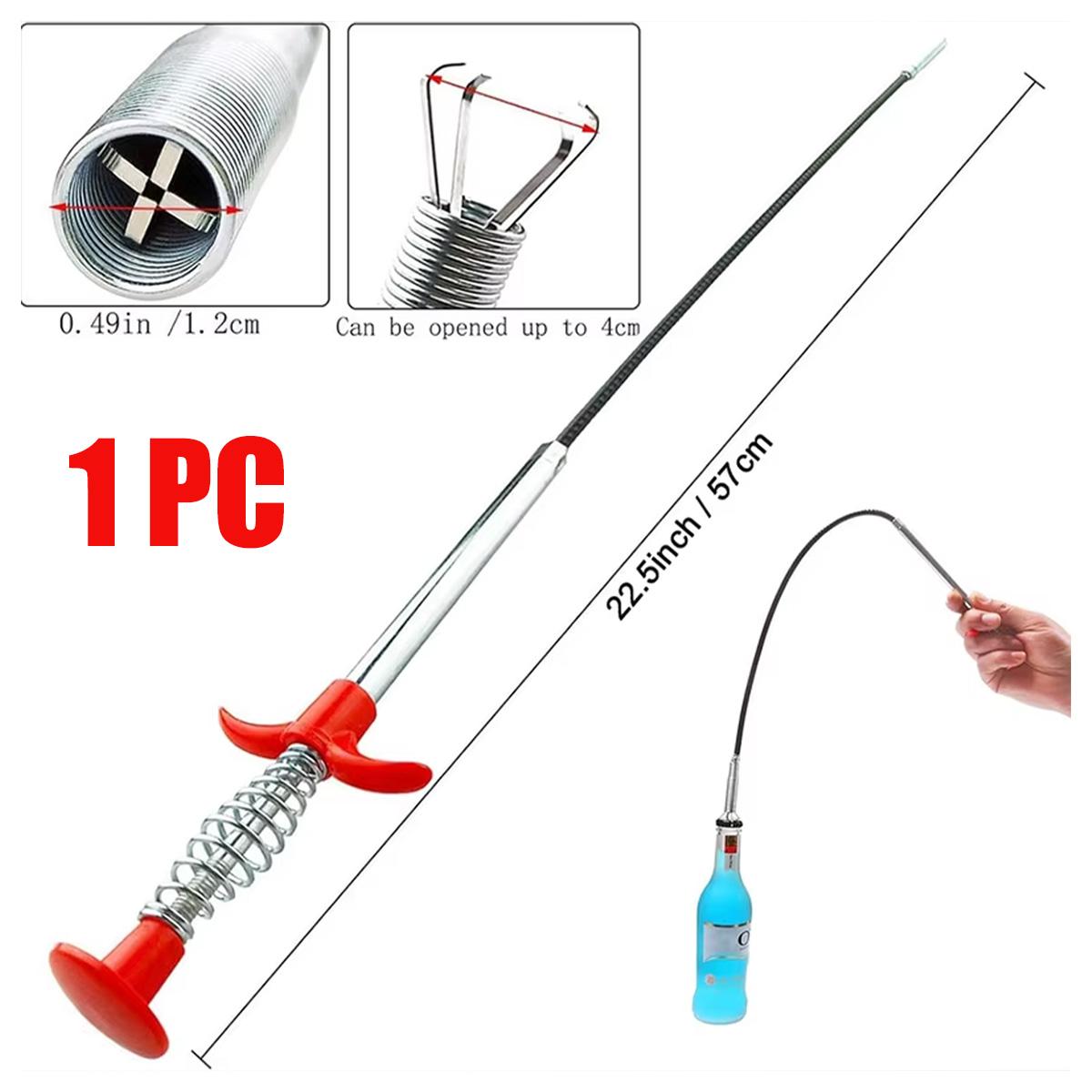 

1/2 шт. Крюк для чистки водостока, Инструмент для прочистки пружинных труб, Средство для прочистки дренажных труб, Бытовая сантехника