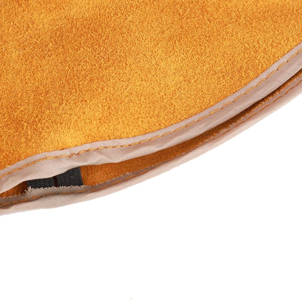Heat-Resistant Cowhide Leather Foot Covers, Synthetic Cowhide Leather Welding Foot Covers, Easy To Remove, Flame Retardant, for High Temperature Work