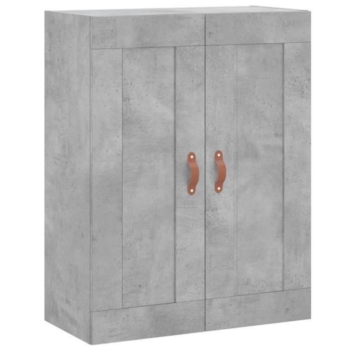 VidaXL Armoire murale gris béton 69,5x34x90 cm bois d'ingénierie 830360