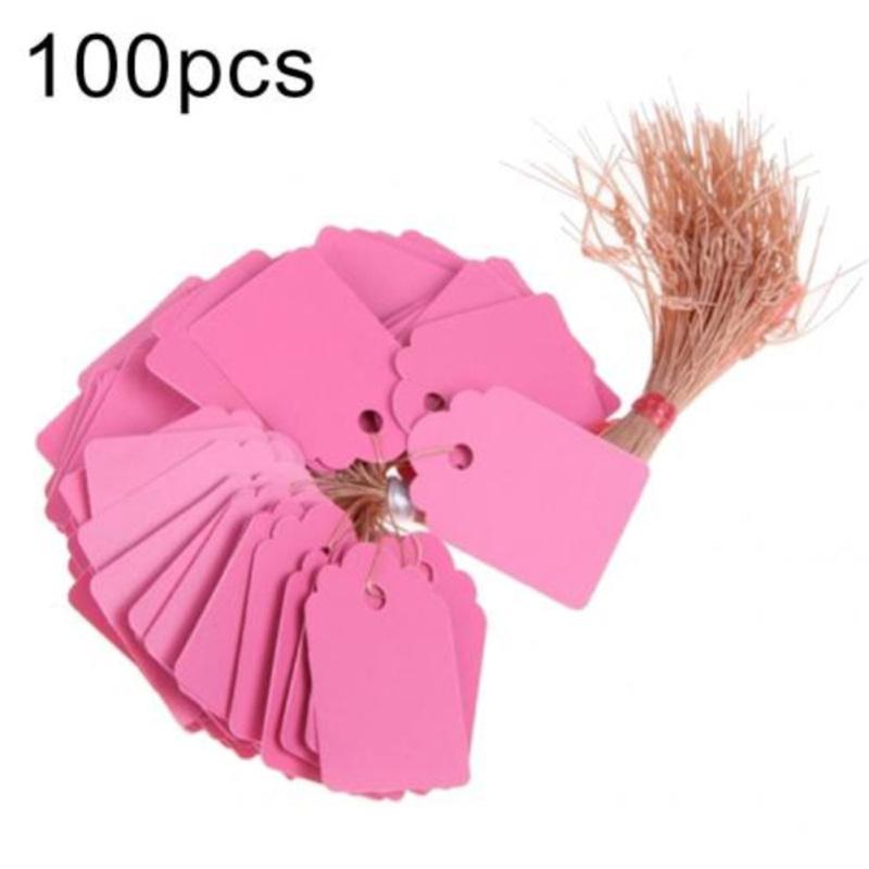 100pcs Plant  Label Plastic Pvc Hanging Tag Marker Waterproof Garden Flower Gift