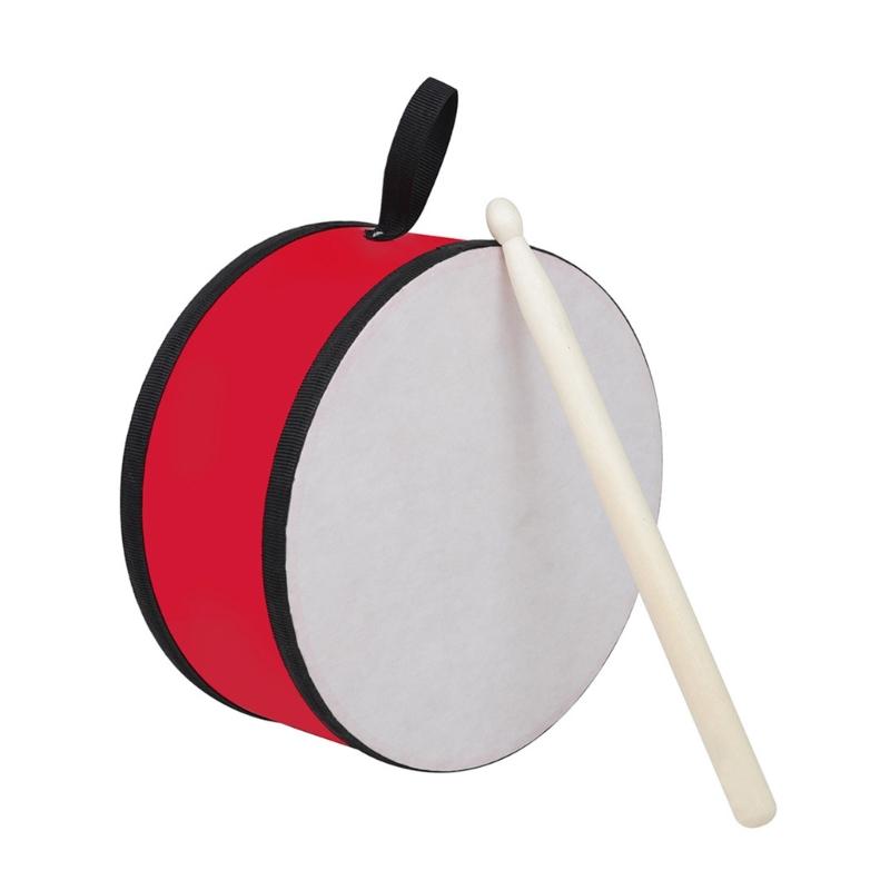 Orff Indian Drum Wooden Hand Drum Handheld Double Sided Tambourine Beginner Percussion Instrument Children Musical Toy