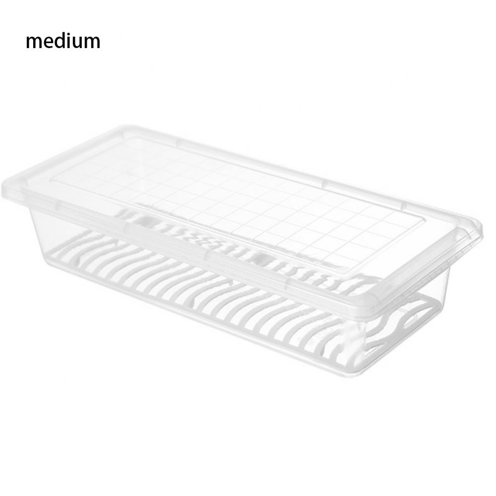 Frukt Grönsaks Avlopp Crisper Organizer Tomat Vitlök Lök Citron Förvarare Återanvändbar Förtjockad Plast Köksaccessoarer Transparent