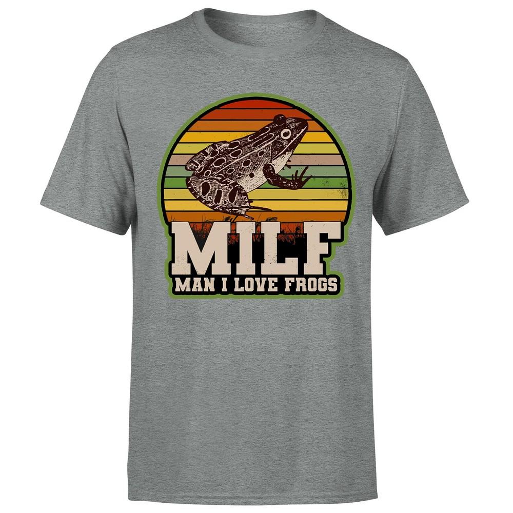 Amphibian Vintage Milf Unisex I Love Frogs Unisexs TshirtP1OrA