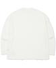 Nomaenyueol Emblem Damaged Knit Long Sleeve Tee - White