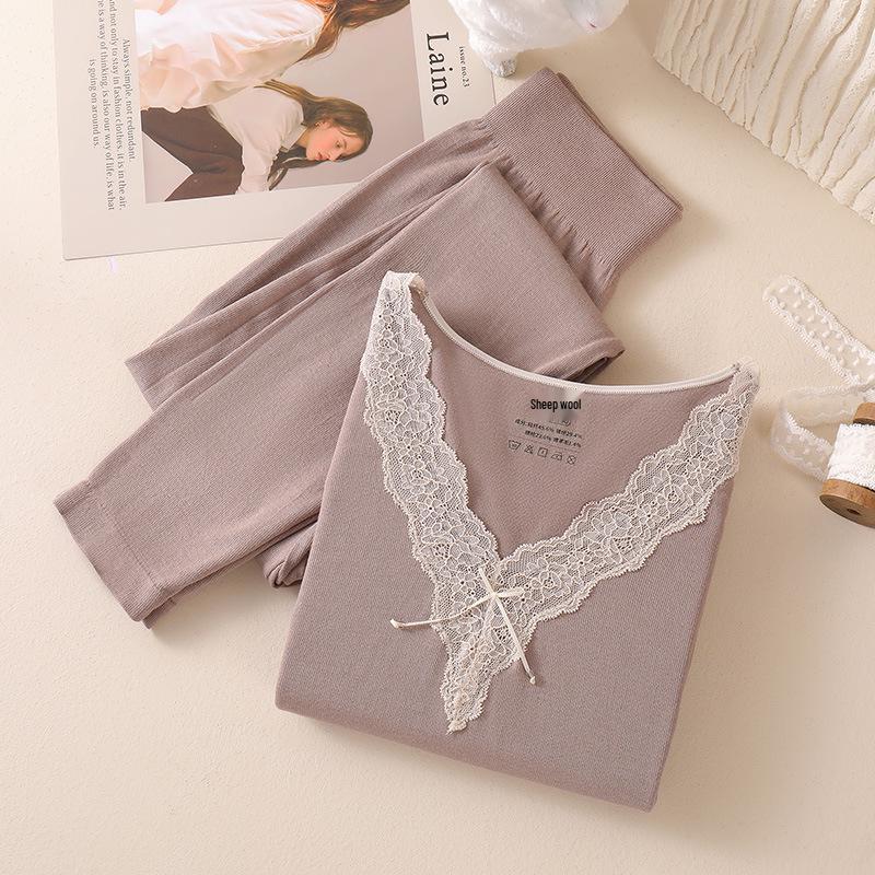 2025 Women's Seamless Thermal Body Shaping Set: Warm, Versatile Base Layer for Autumn/Winter