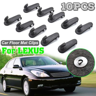10x Ganci per tappetini auto, morsetti di fissaggio per tappeti, fibbie di fissaggio per Lexus ES RX IS GX GS LS LX