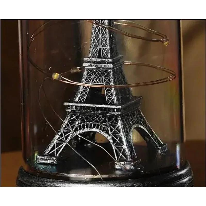 1pcs Miniature Tower Eiffel Tower Home Lighting Decoration Gift Model Metal Ornaments Home Decor Accessories