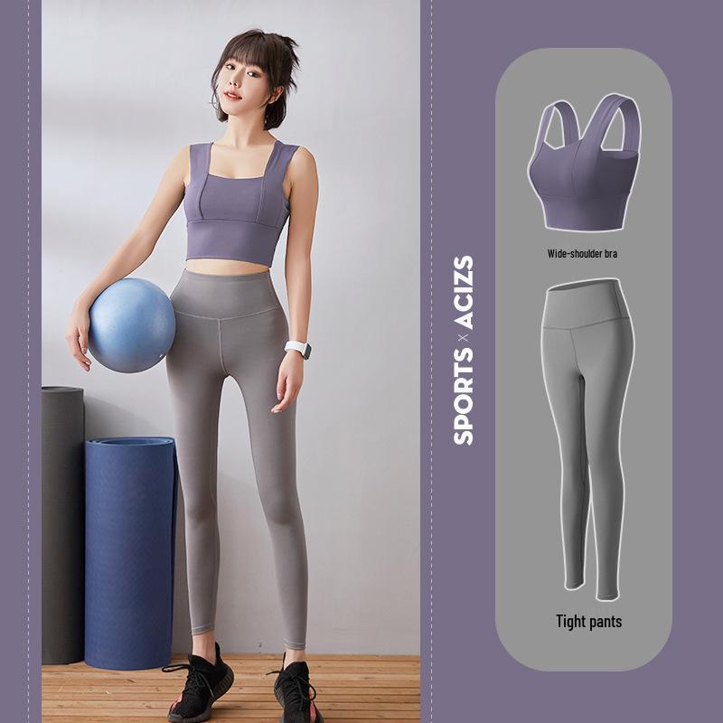 Conjunto Esportivo e de Yoga com Sutiã Esportivo Emagrecedor Costas Nuas Feminino 2025